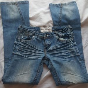 Dollhouse bootcut distressed jeans